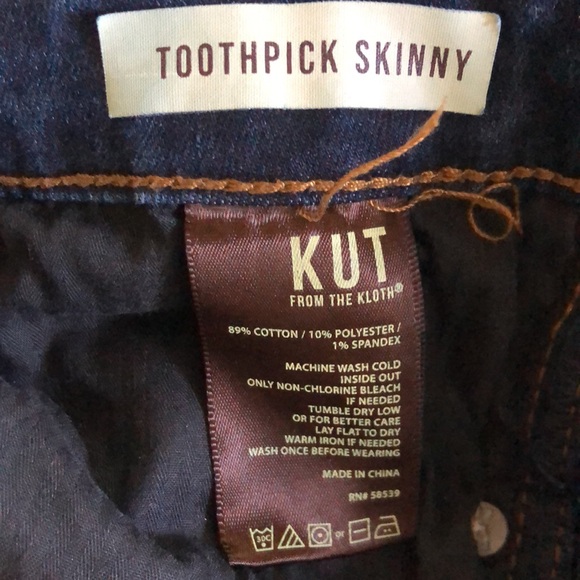 Kut from the Kloth toothpick skinny jeans size 14 - Picture 5 of 5